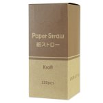 クラフト箱※ストローは裸で箱に封入されています