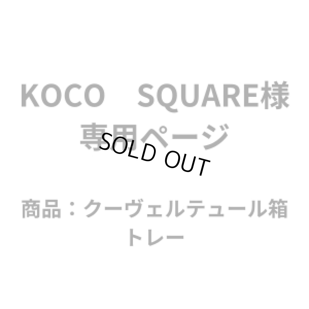 画像1: 【専用ページ】KOCO　SQUARE様 (1)